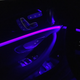 The purple lighting goes from intense to mega intense as soon as the sun goes down.
